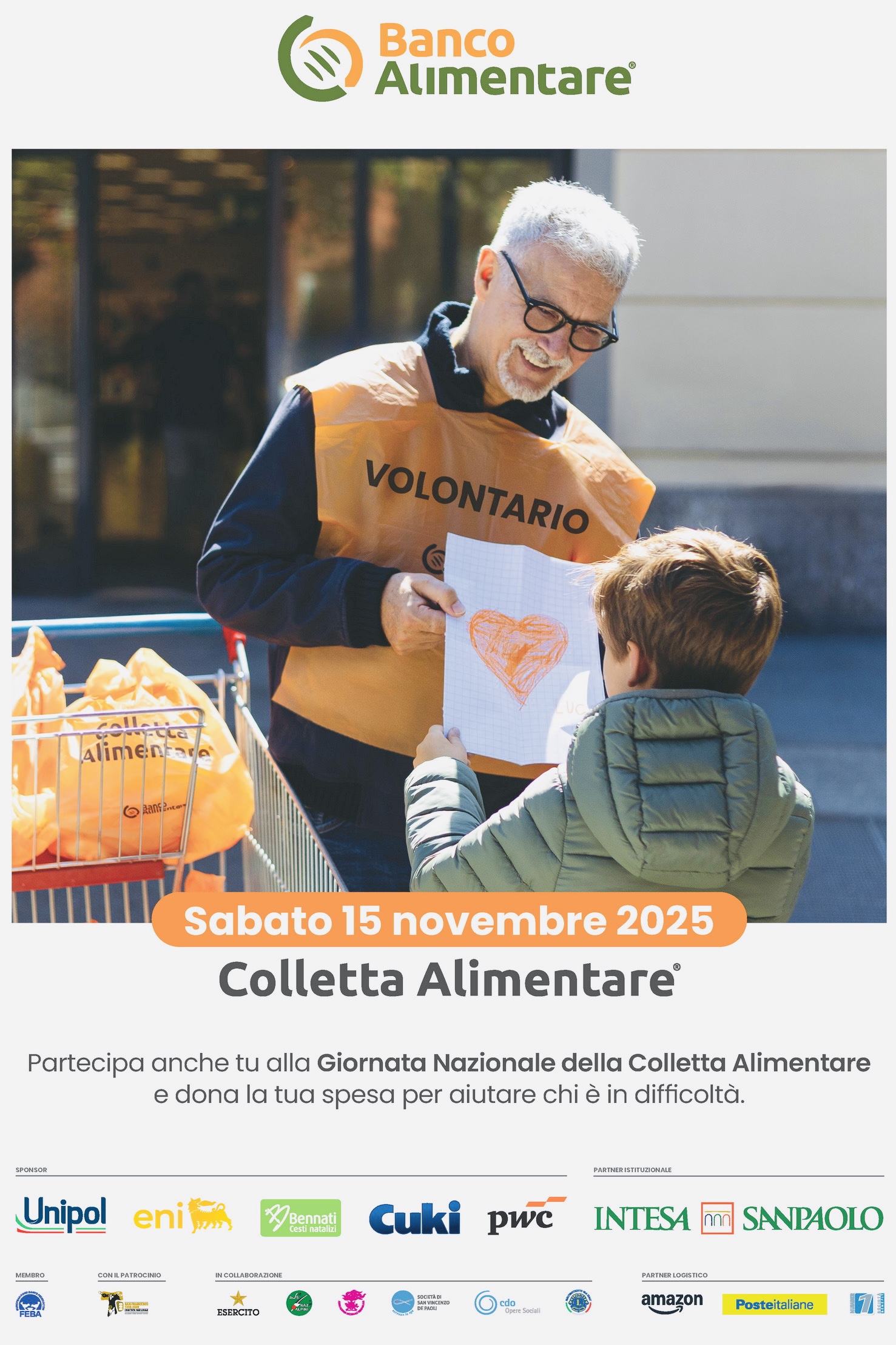 GIORNATA NAZIONALE DELLA COLLETTA ALIMENTARE 2025: I PUNTI VENDITA ADERENTI A MATERA E PROVINCIA